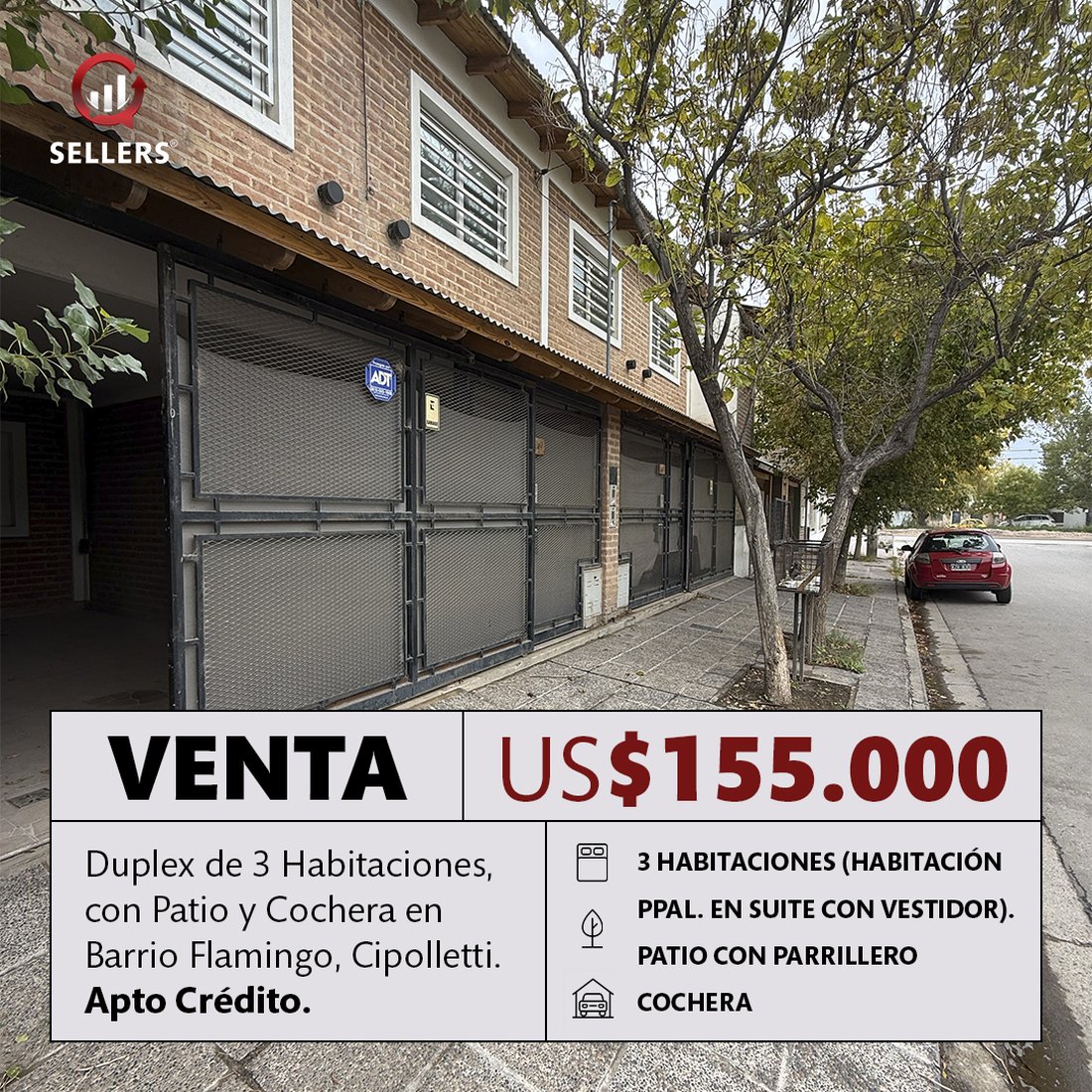 Gancho: precio + ficha de la propiedad